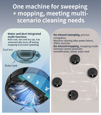 MFL01 Auto-Empty Robot Vacuum Cleaner - Laser Navigation Vacuum & Mop Combo - thumb 4