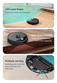 MFL01 Auto-Empty Robot Vacuum Cleaner - Laser Navigation Vacuum & Mop Combo - thumb 6
