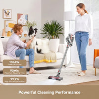 HydroClean Pro™ Cordless Wet Dry Vacuum Cleaner - 28000Pa Ultra Suction for Hardwood & Carpet - thumb 3