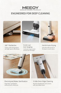 M9 Robot Vacuum and Mop Combo with 3000Pa+ Suction, Self-Cleaning & Drying, Automatic Recharge - thumb 2